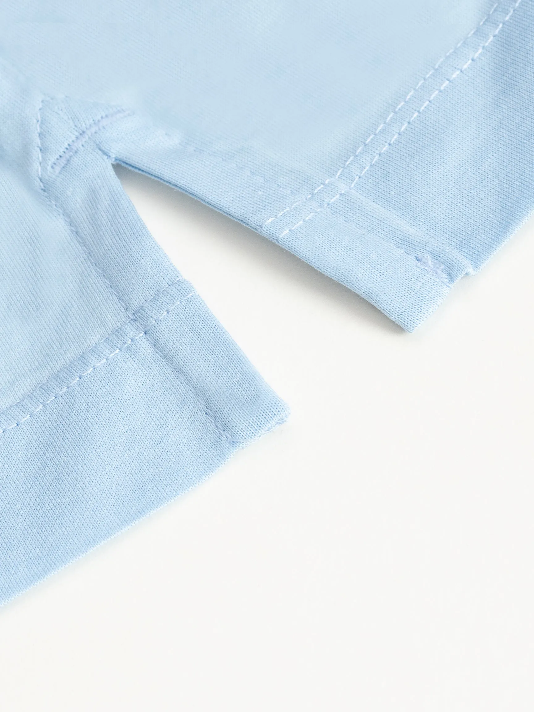 SKY BLUE SOFT MERCERIZED COTTON T-SHIRT
