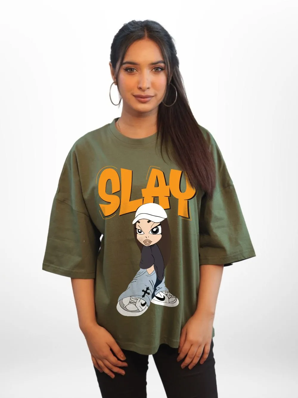 SLAY Printed Womens Drop Shoulder T-shirt Legacy Boutiques Bangladesh