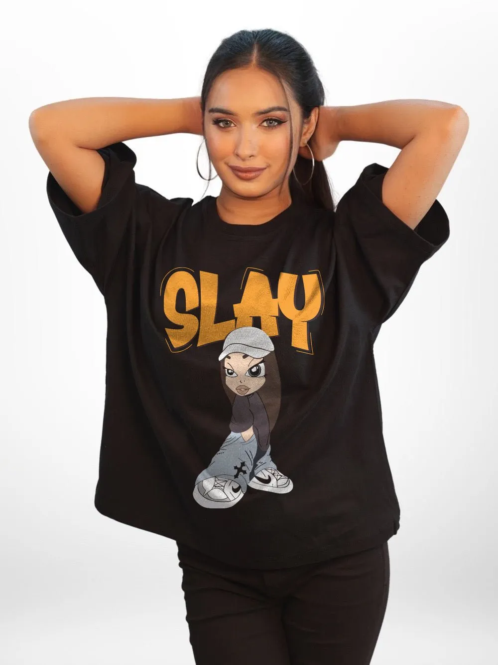 SLAY Printed Womens Drop Shoulder T-shirt Legacy Boutiques Bangladesh