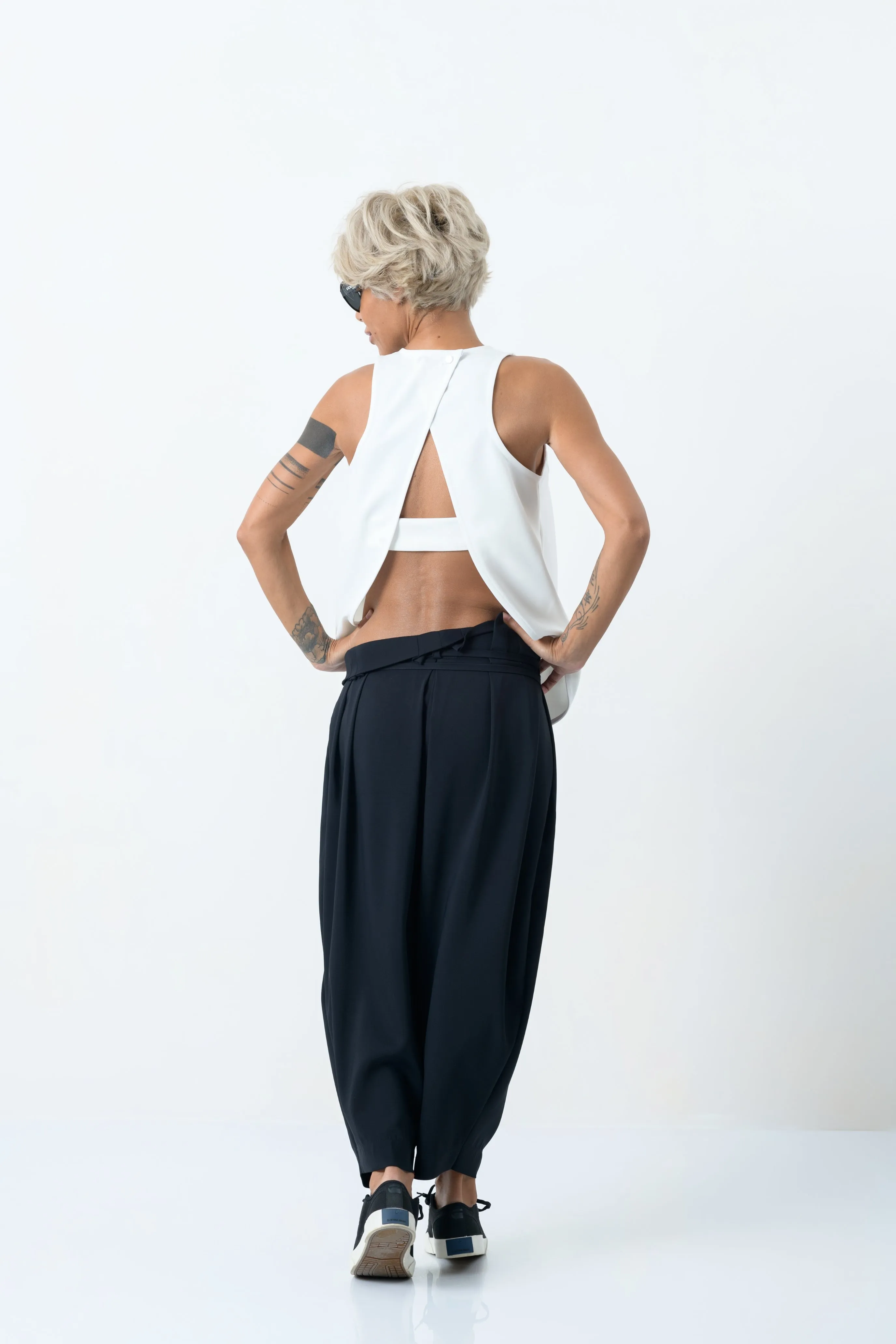 Sleeveless Open-Back Top