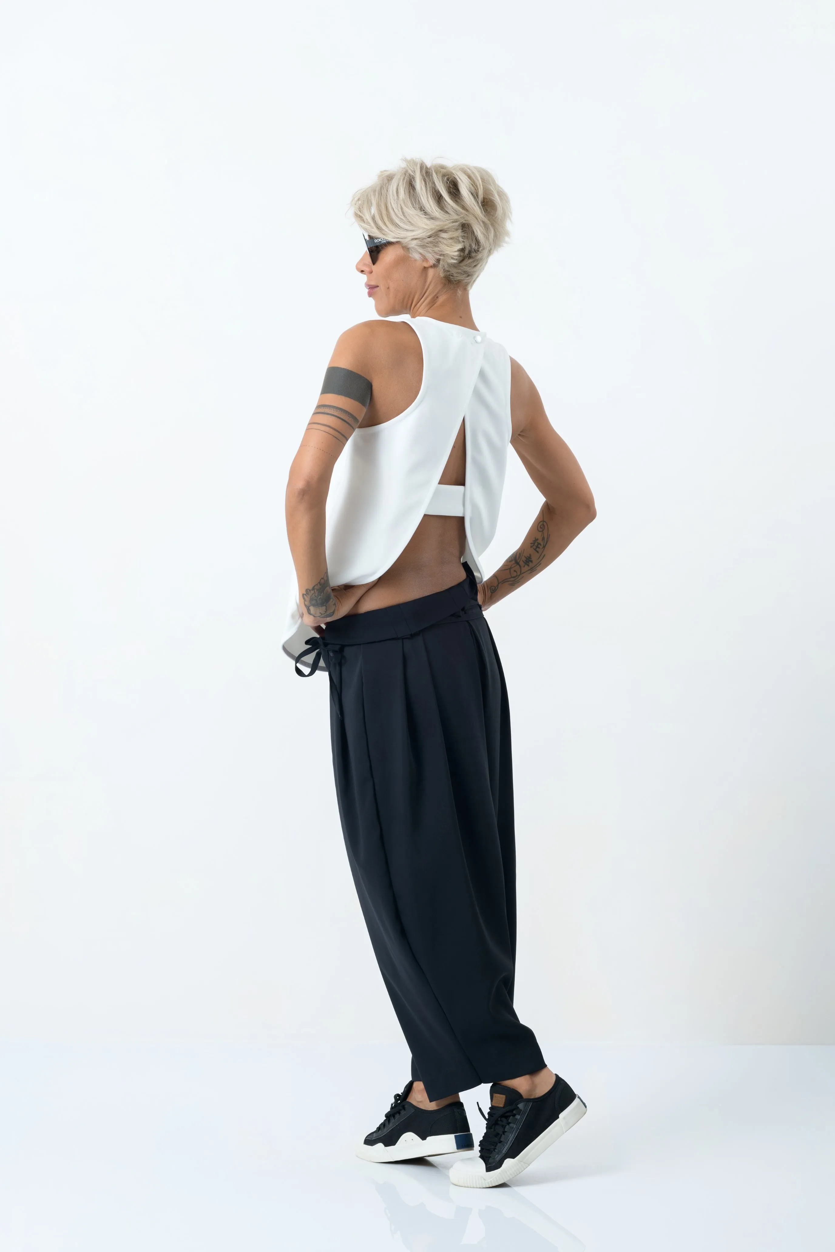 Sleeveless Open-Back Top