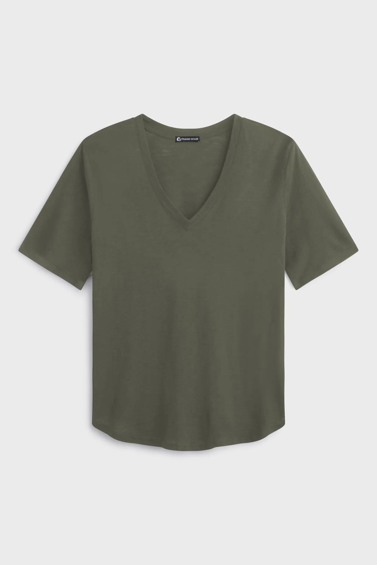 Slub Jersey V-Neck Tee