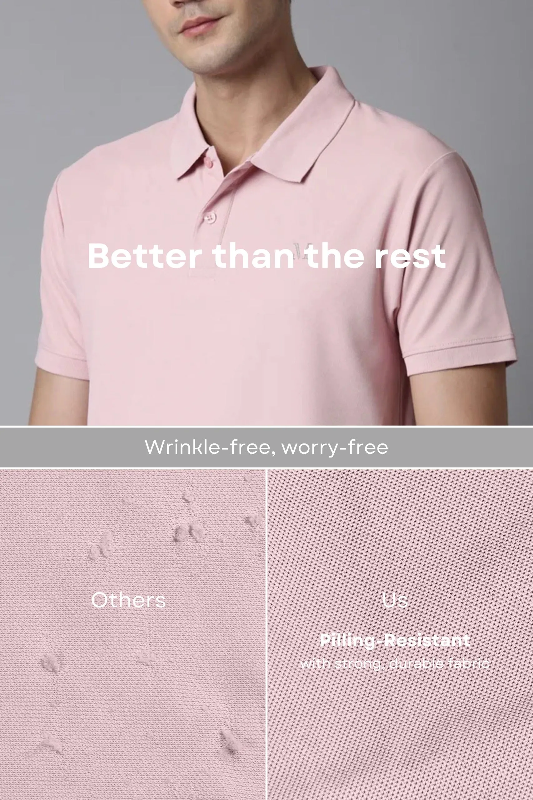 Smart tech polo - Mauve