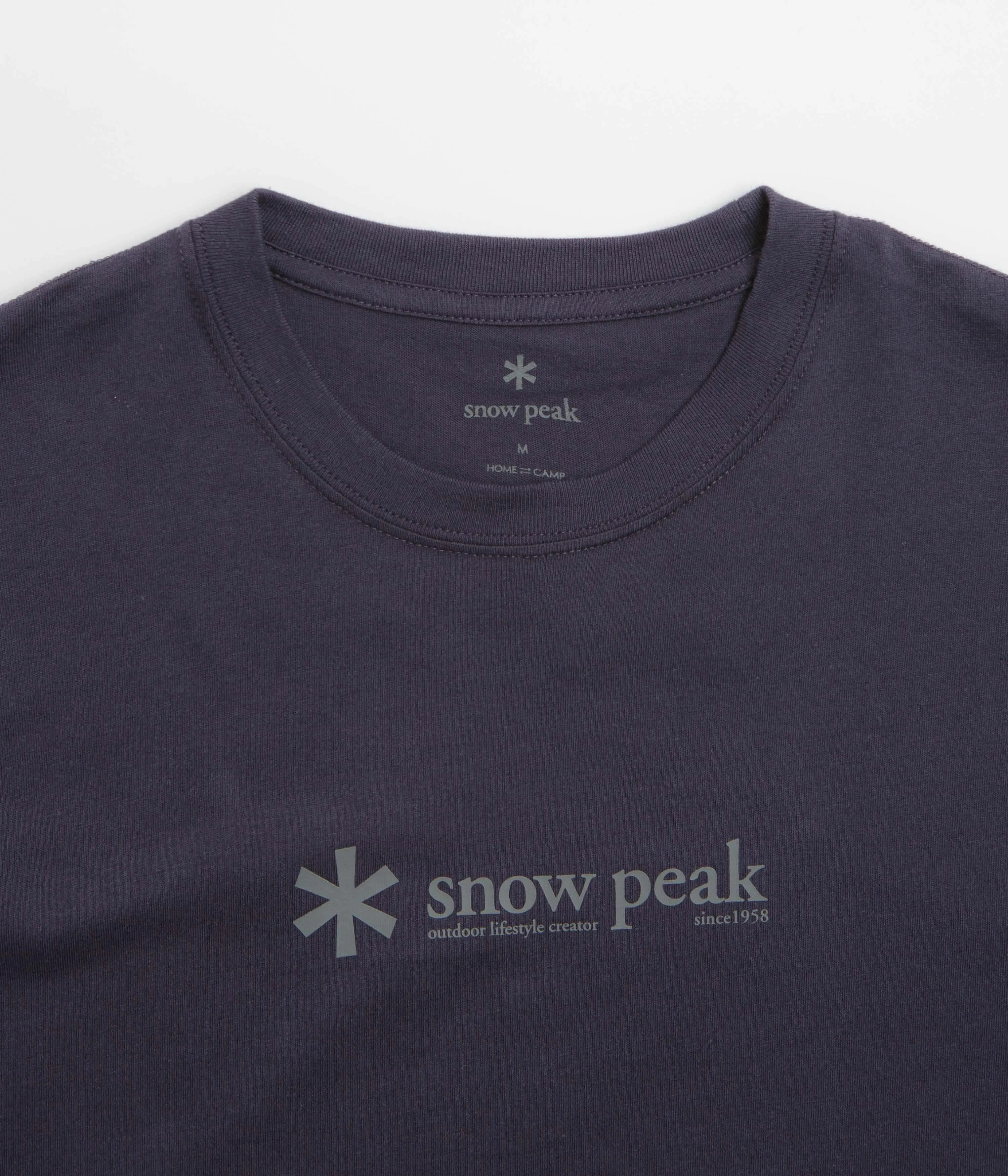 Snow Peak Soft Cotton Logo T-Shirt - Navy