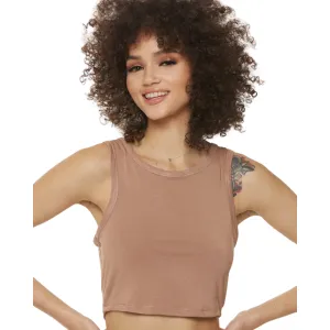 Soft Lounge Crop Eco-Modal Tank - Honey
