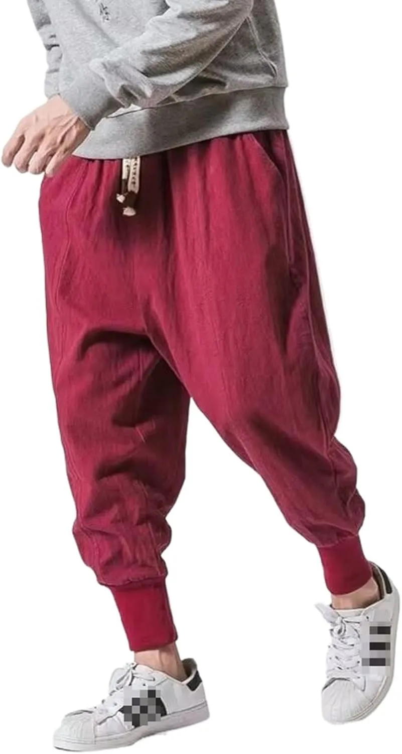 Spring Summer Streetwear Men Harem Pants Casual Trousers Korean Style Man Jogger Pants Male Baggy Pants