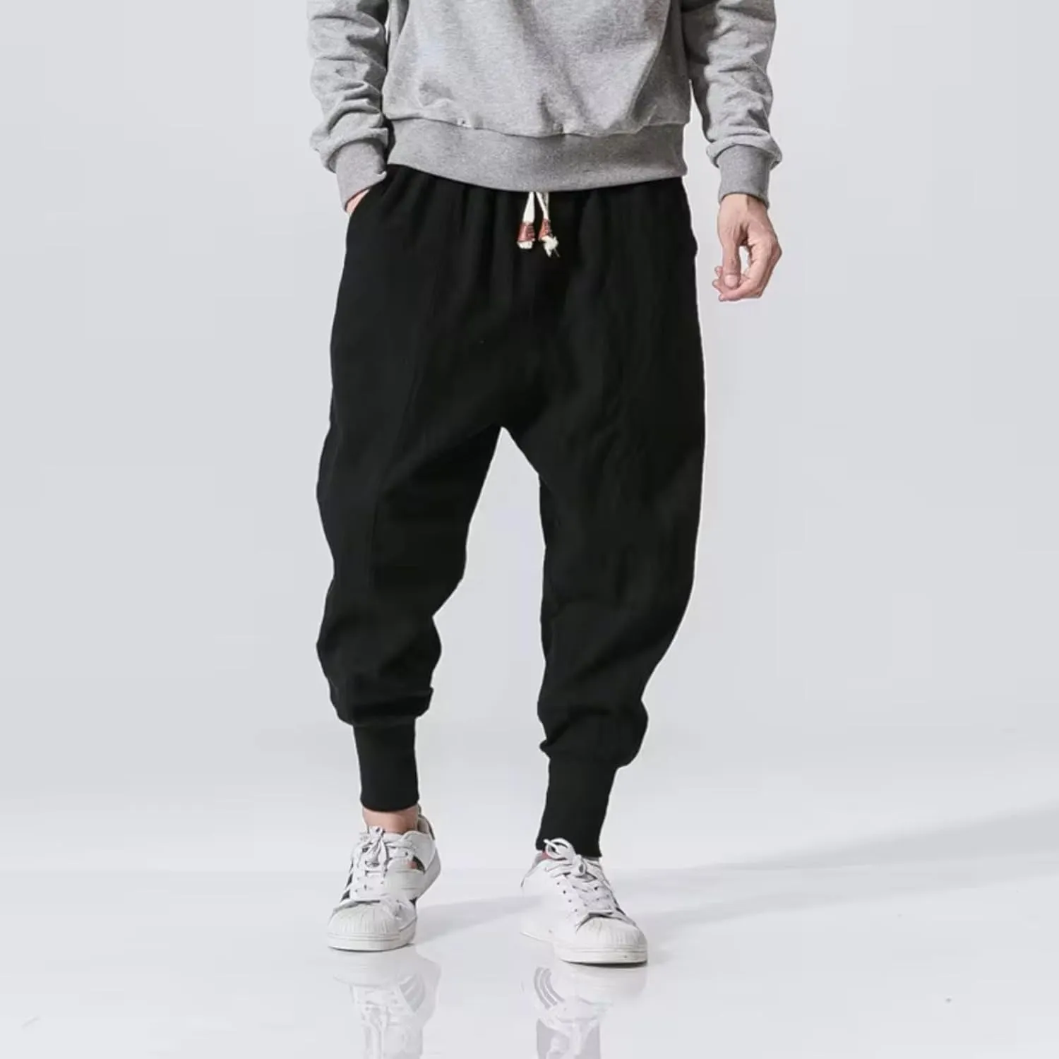 Spring Summer Streetwear Men Harem Pants Casual Trousers Korean Style Man Jogger Pants Male Baggy Pants