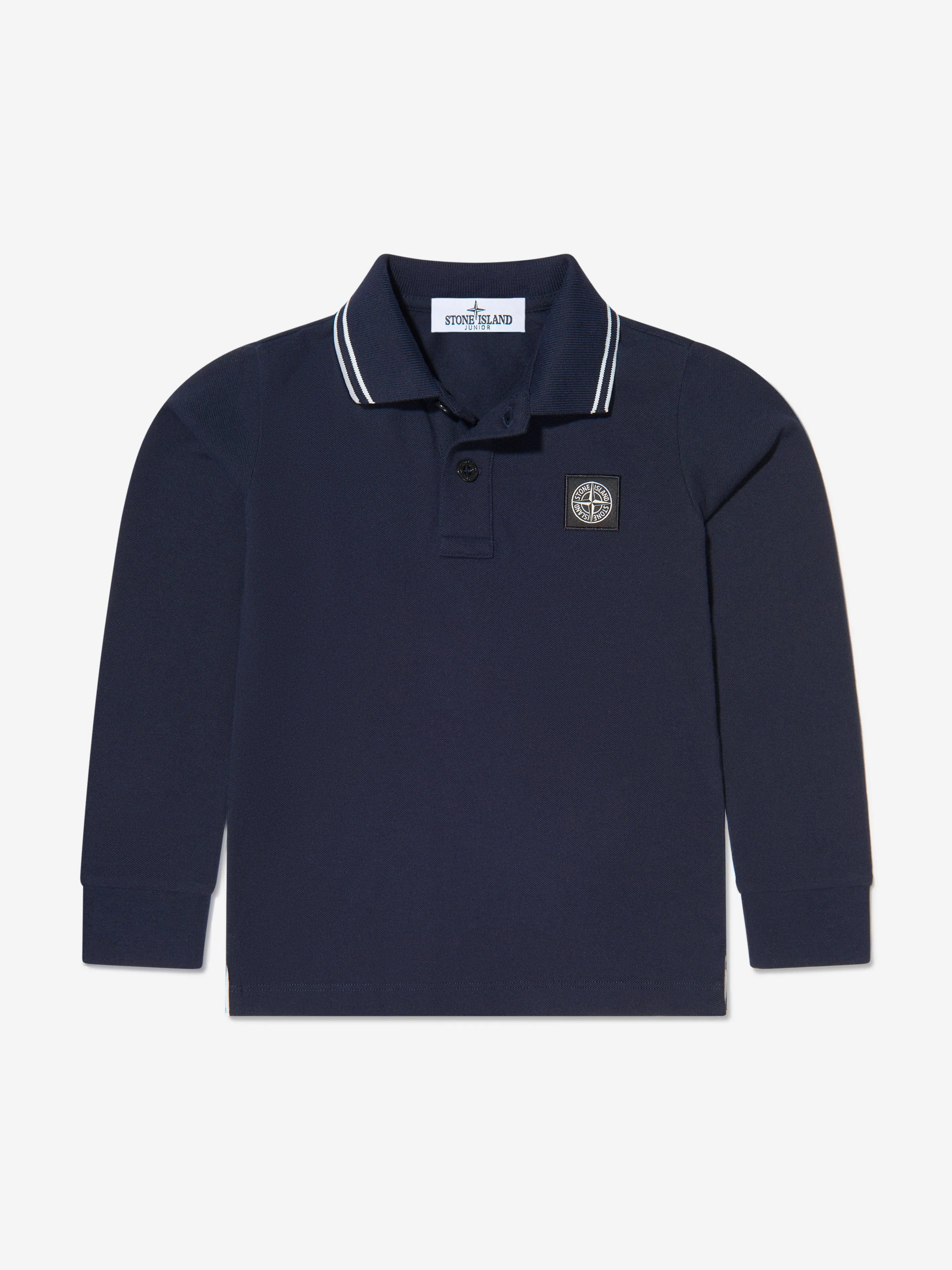 Stone Island Junior Boys Long Sleeve Polo Shirt