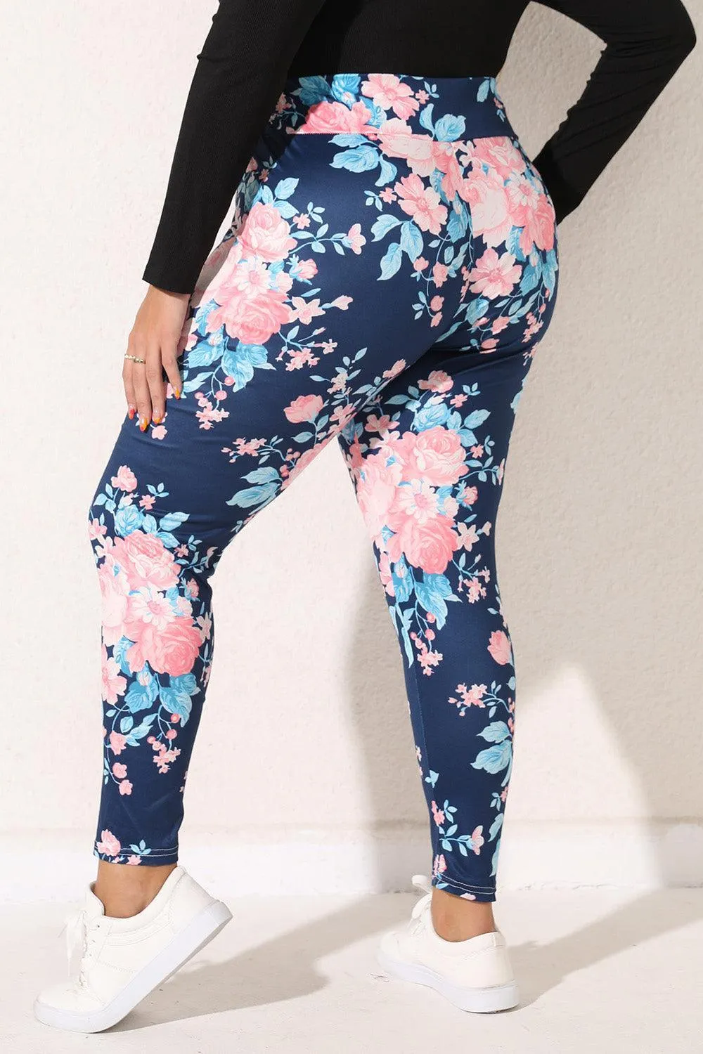 Styled Perfection Plus Size Floral Leggings