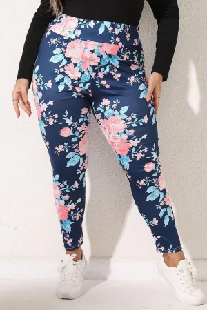 Styled Perfection Plus Size Floral Leggings