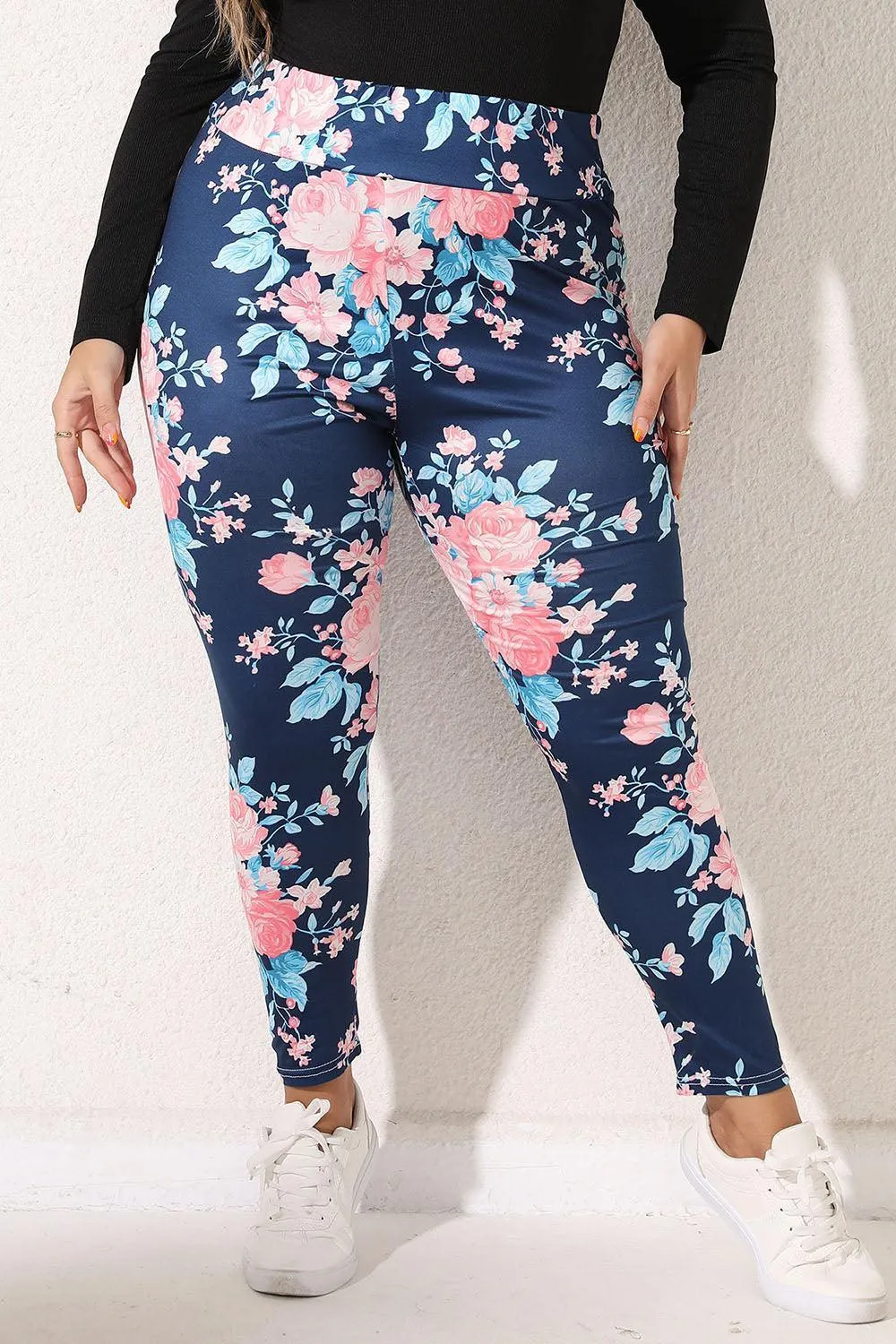 Styled Perfection Plus Size Floral Leggings