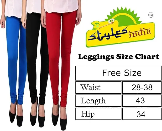 Stylesindia Women Leggings Breathable Women Wear Versatile Tights for Women Elastic Waistband Comfort Lady Leggings