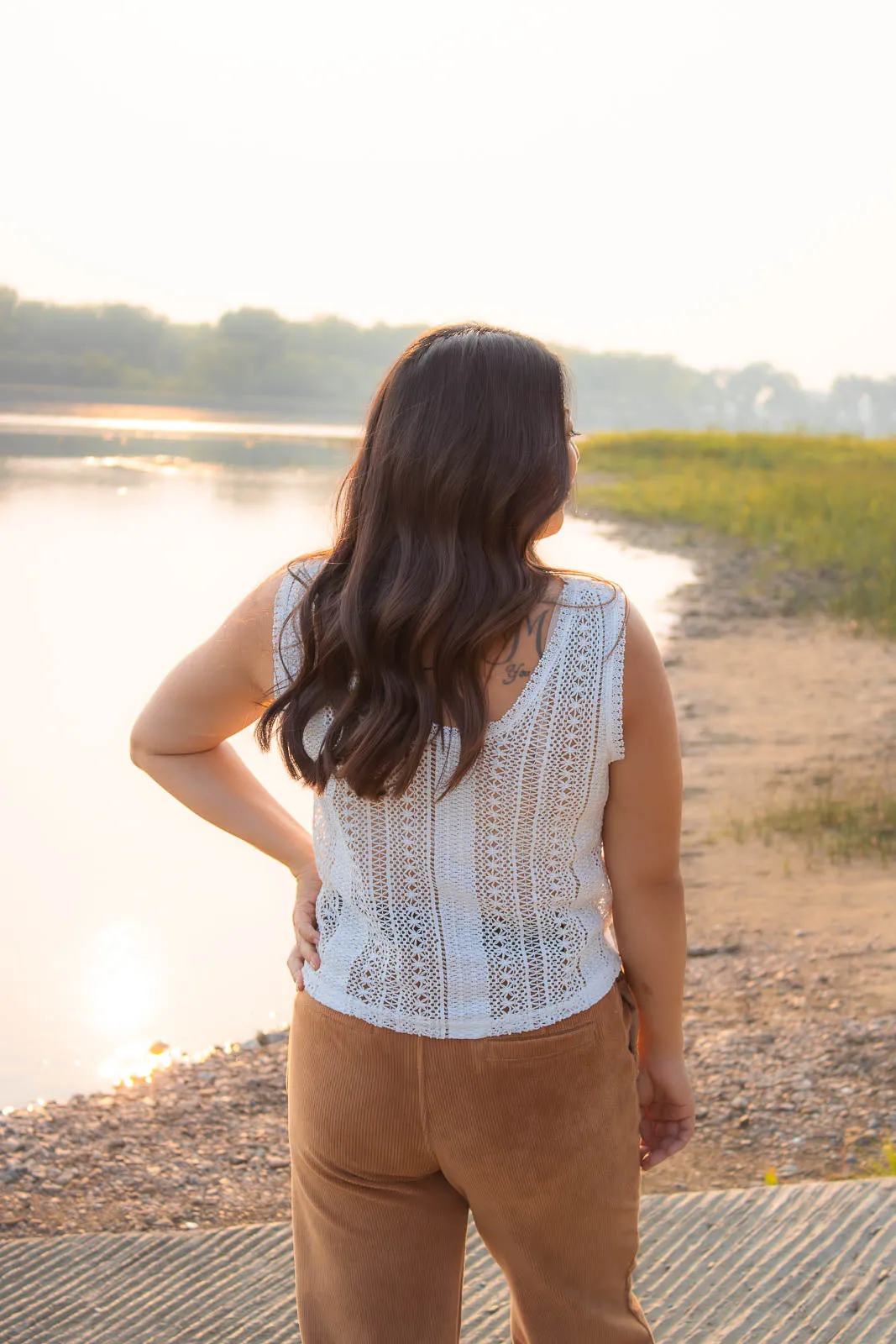 Sunday Lace Crochet Tank Top