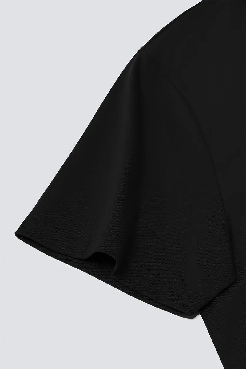 Super Soft Crew Neck T-Shirt | Black BKFD01