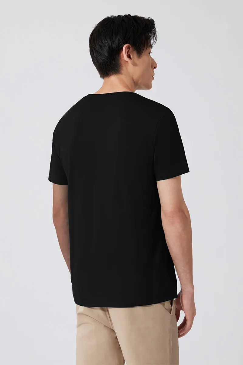 Super Soft Crew Neck T-Shirt | Black BKFD01