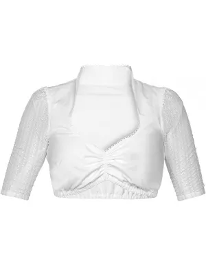 Sweetheart Blouse with 3/4 Sleeves