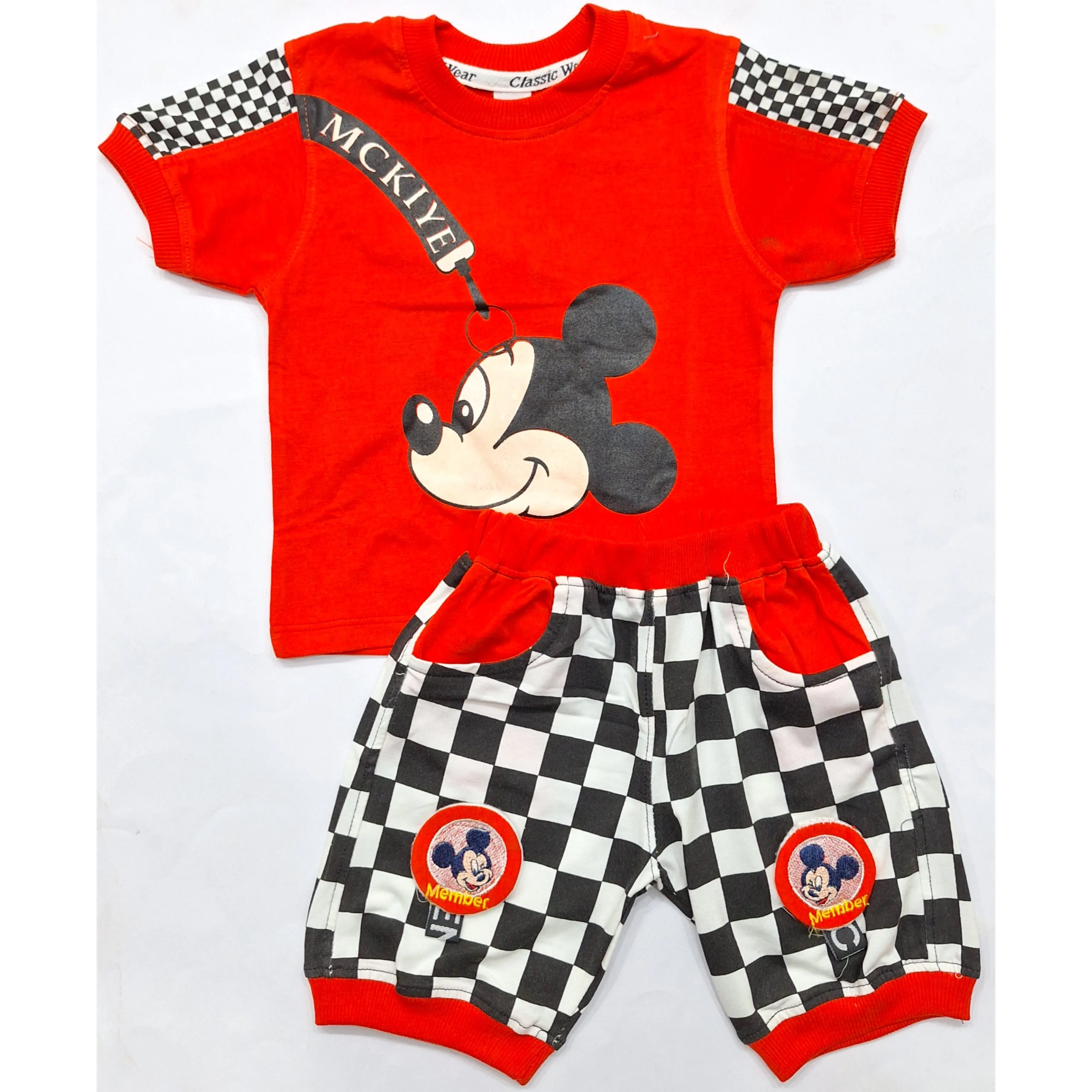 T-Shirt & Short - Mickey - Orange