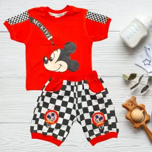 T-Shirt & Short - Mickey - Orange
