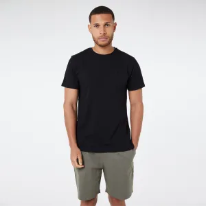 T-Shirt and Chino Short Set | Black/Khaki