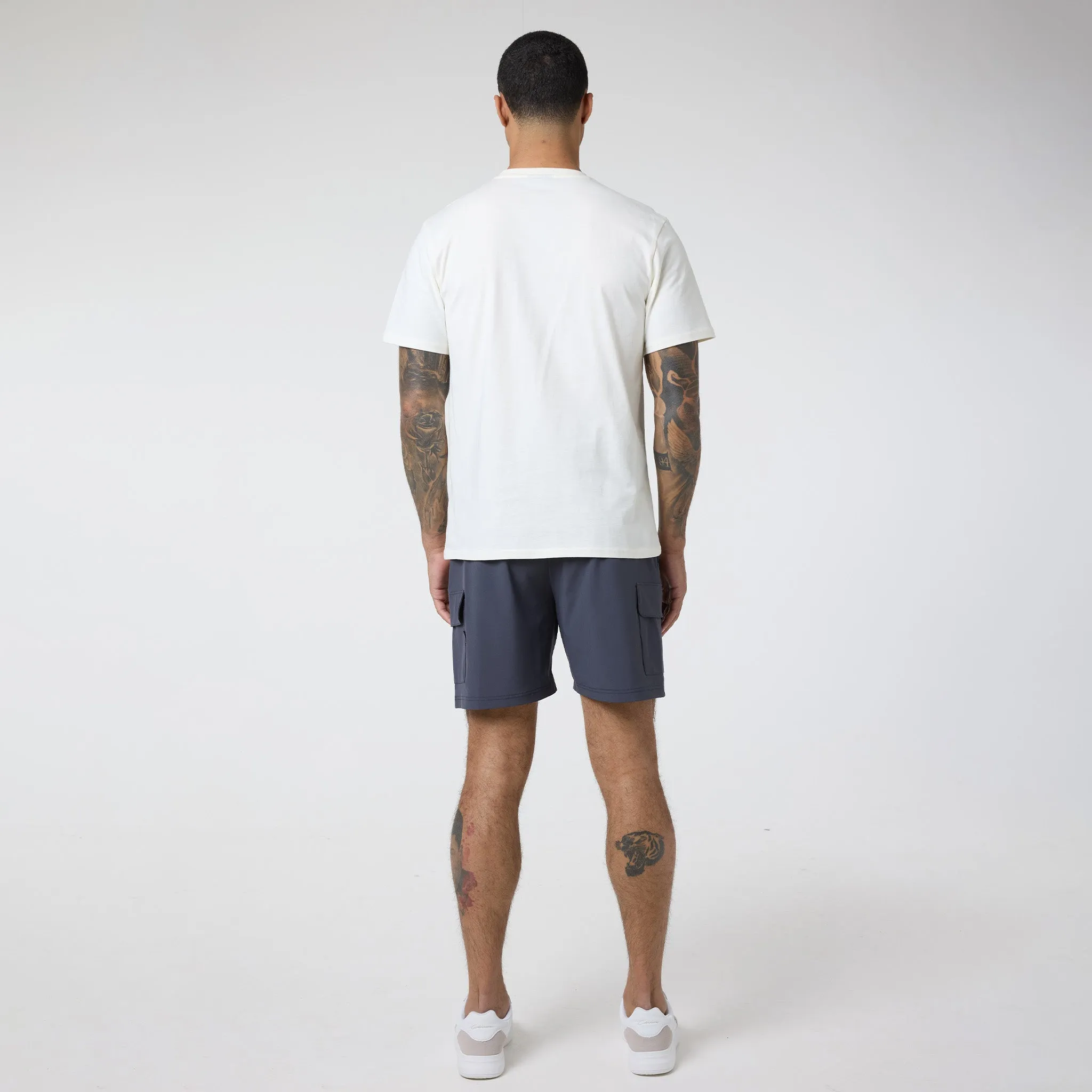Tech Pocket Twinset | Off White Charcoal