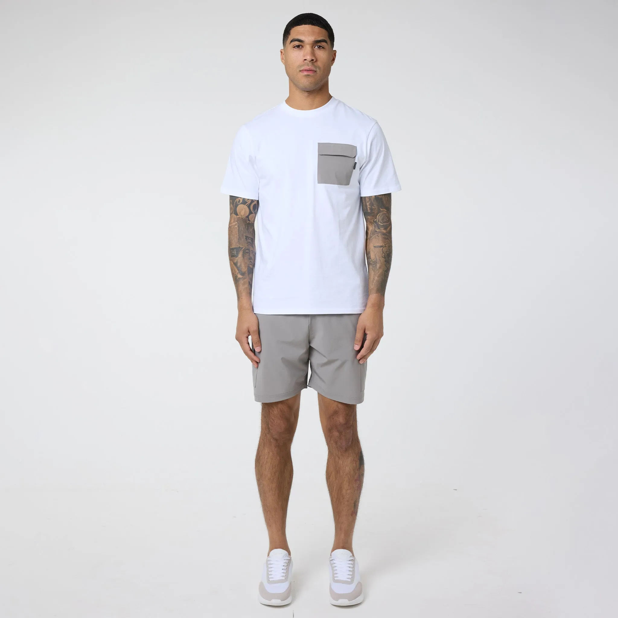 Tech Pocket Twinset | White Stone