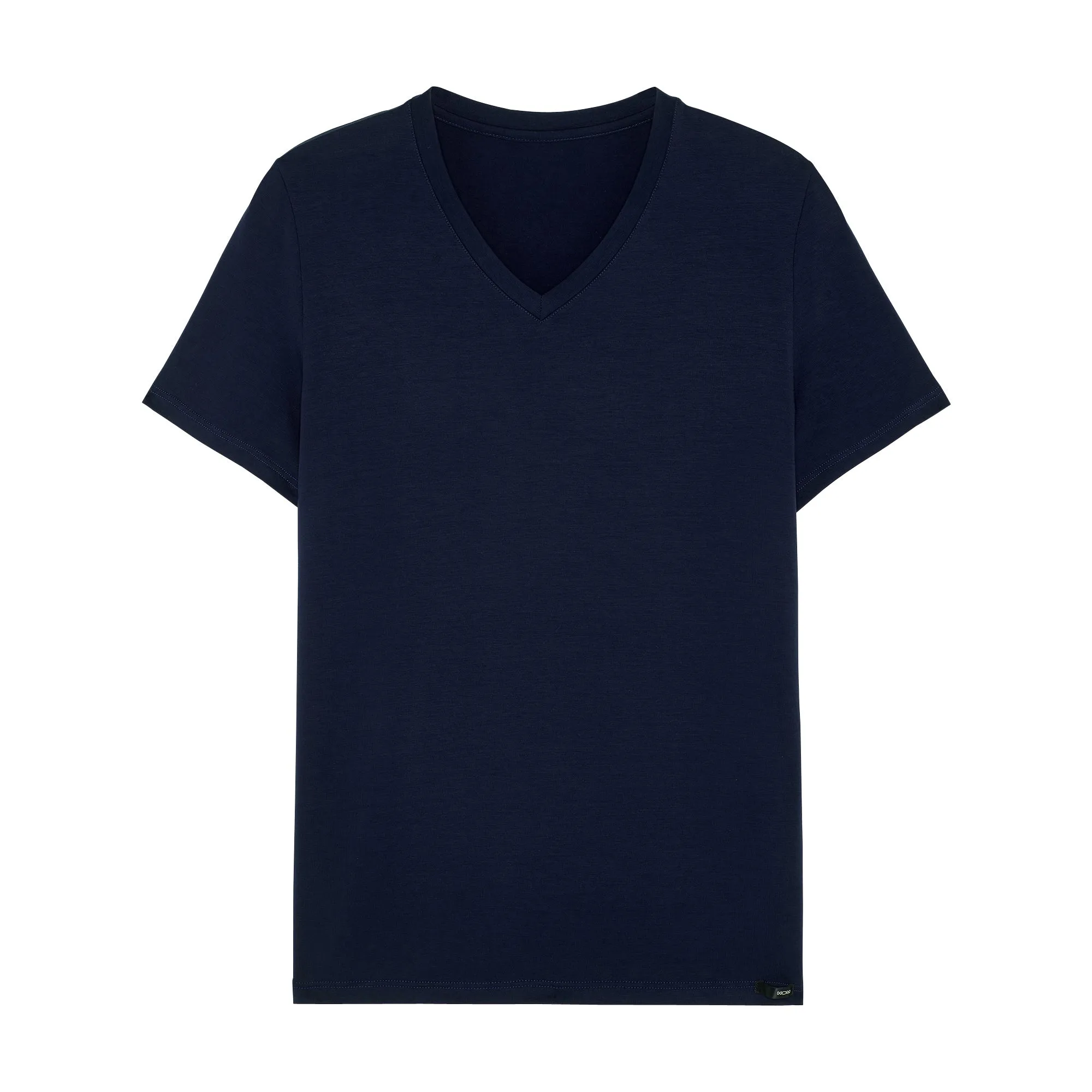 Tencel Soft T-Shirt V Neck | Navy 402466-00ra