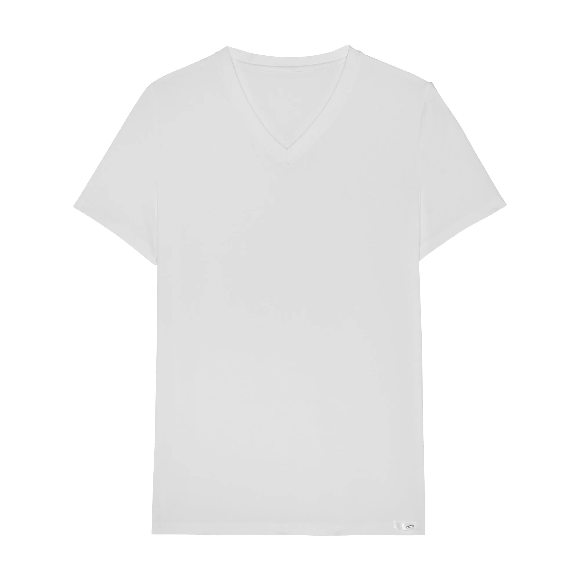 Tencel Soft T-Shirt V Neck | White 402466-0003