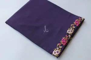The Elegant Embroidered Elegance - Plum