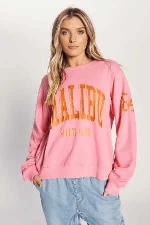 The Others - The Slim Zip Sweat - Candy Pink Malibu