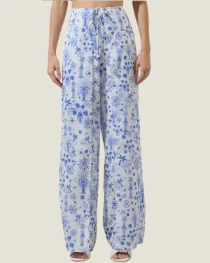 The Santorini: Pattern High Rise Pants