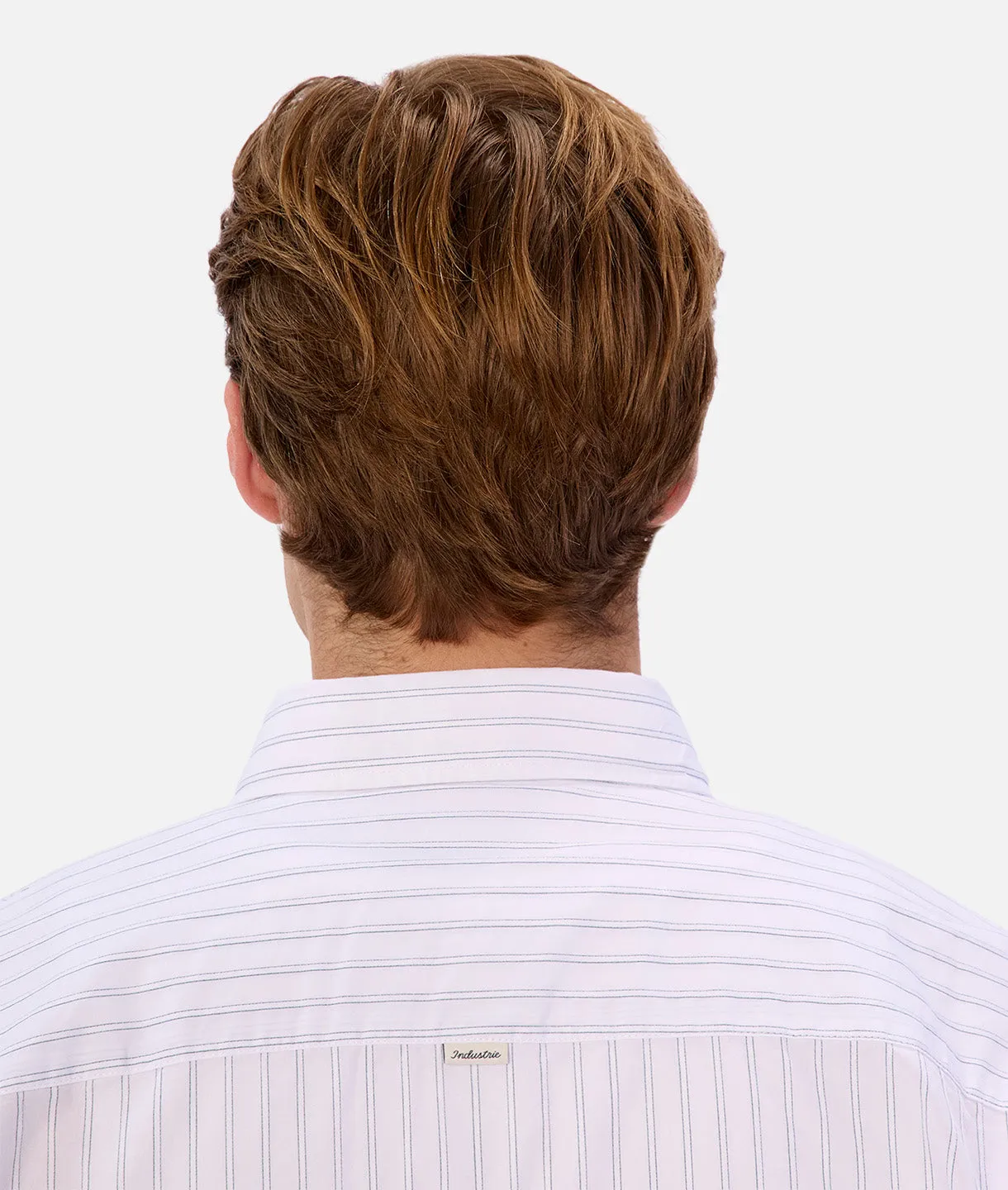 The Yale L/s Shirt - Off White Blue
