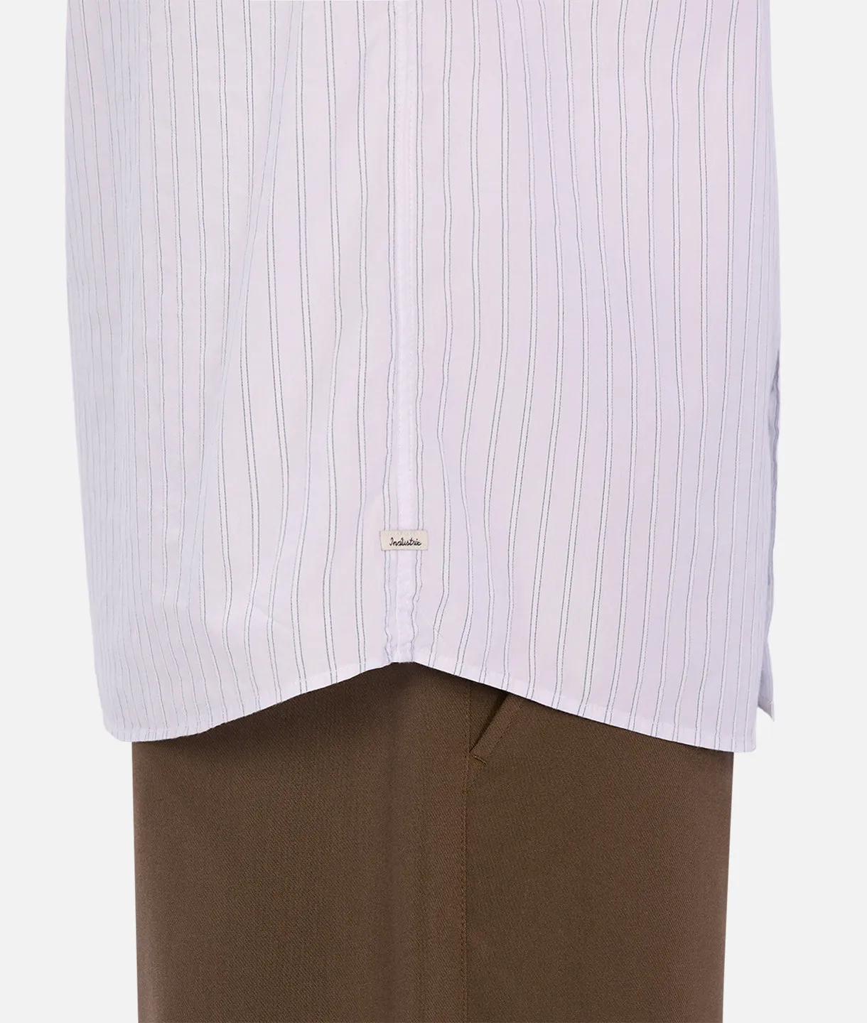 The Yale L/s Shirt - Off White Blue