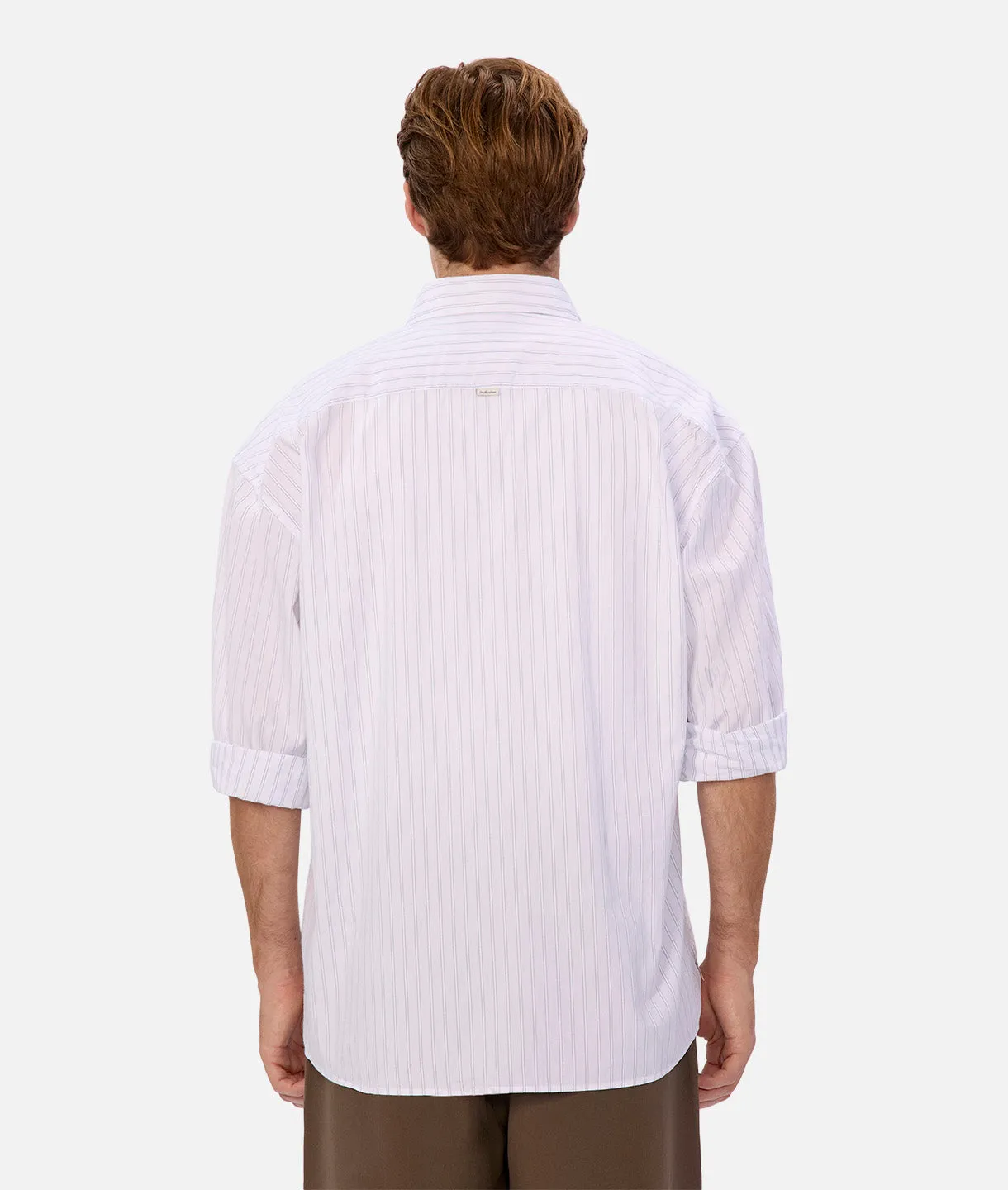 The Yale L/s Shirt - Off White Blue