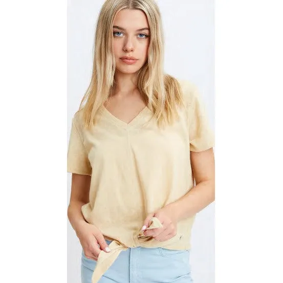Tie Front Knit Top
