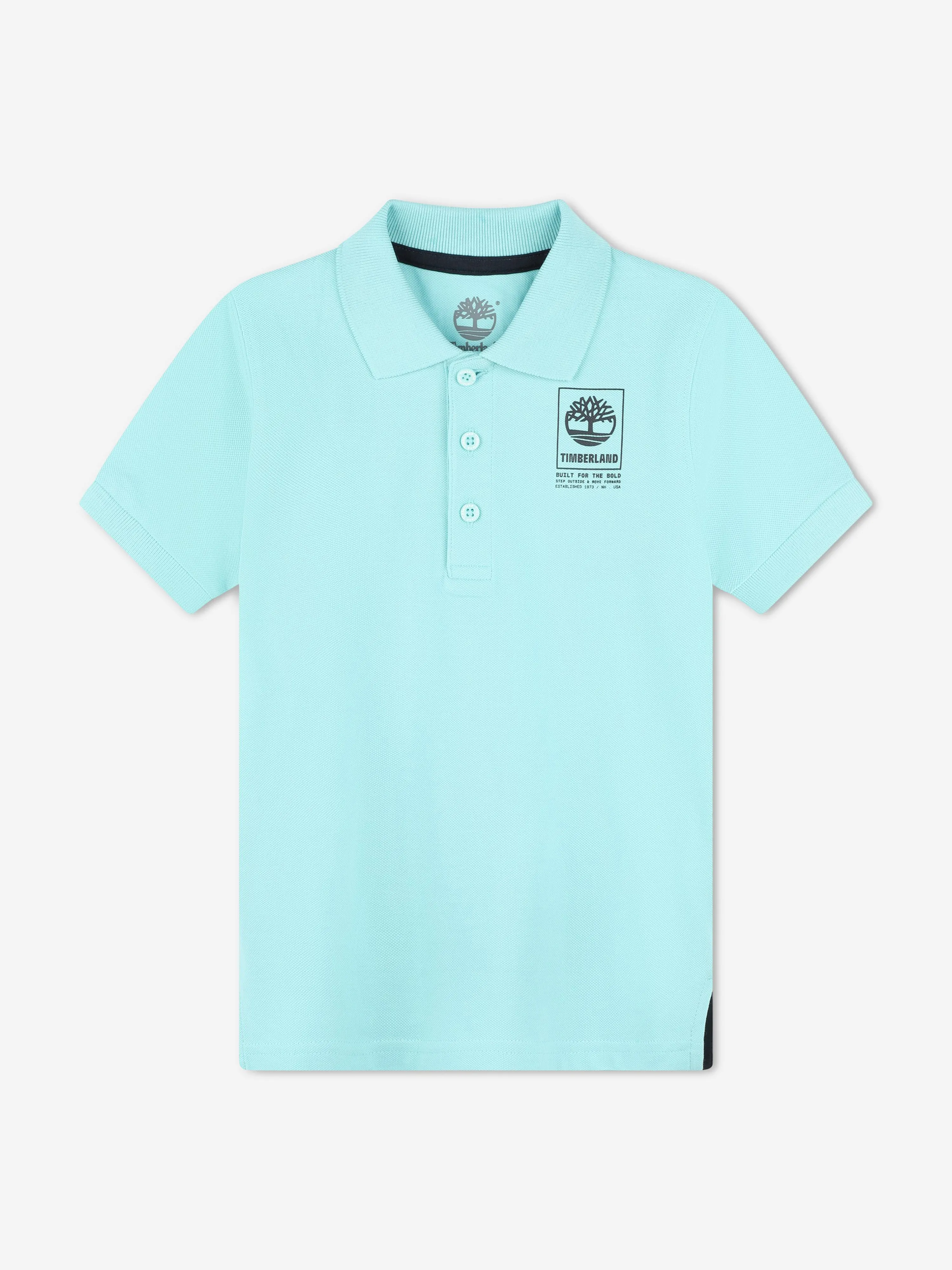 Timberland Boys Logo Polo Shirt in Blue