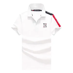 Tom  Essential Organic Cotton Crest Polo-White