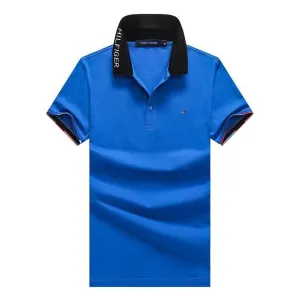 Tom Regular Fit Dip Polo Shirt-Blue