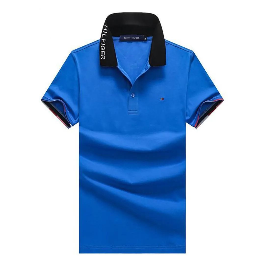 Tom Regular Fit Dip Polo Shirt-Blue
