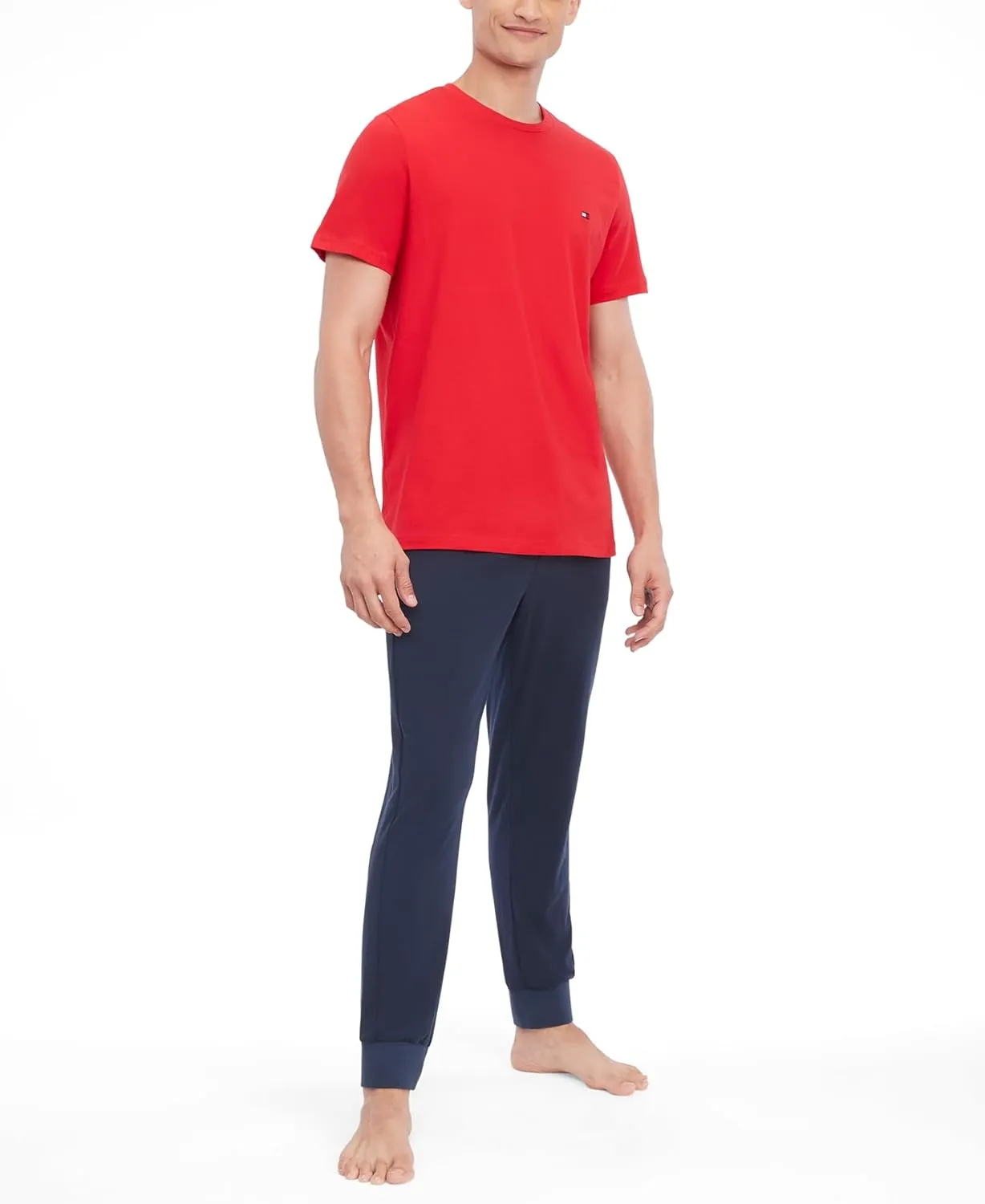 Tommy Hilfiger Men's Flag V Neck Tee