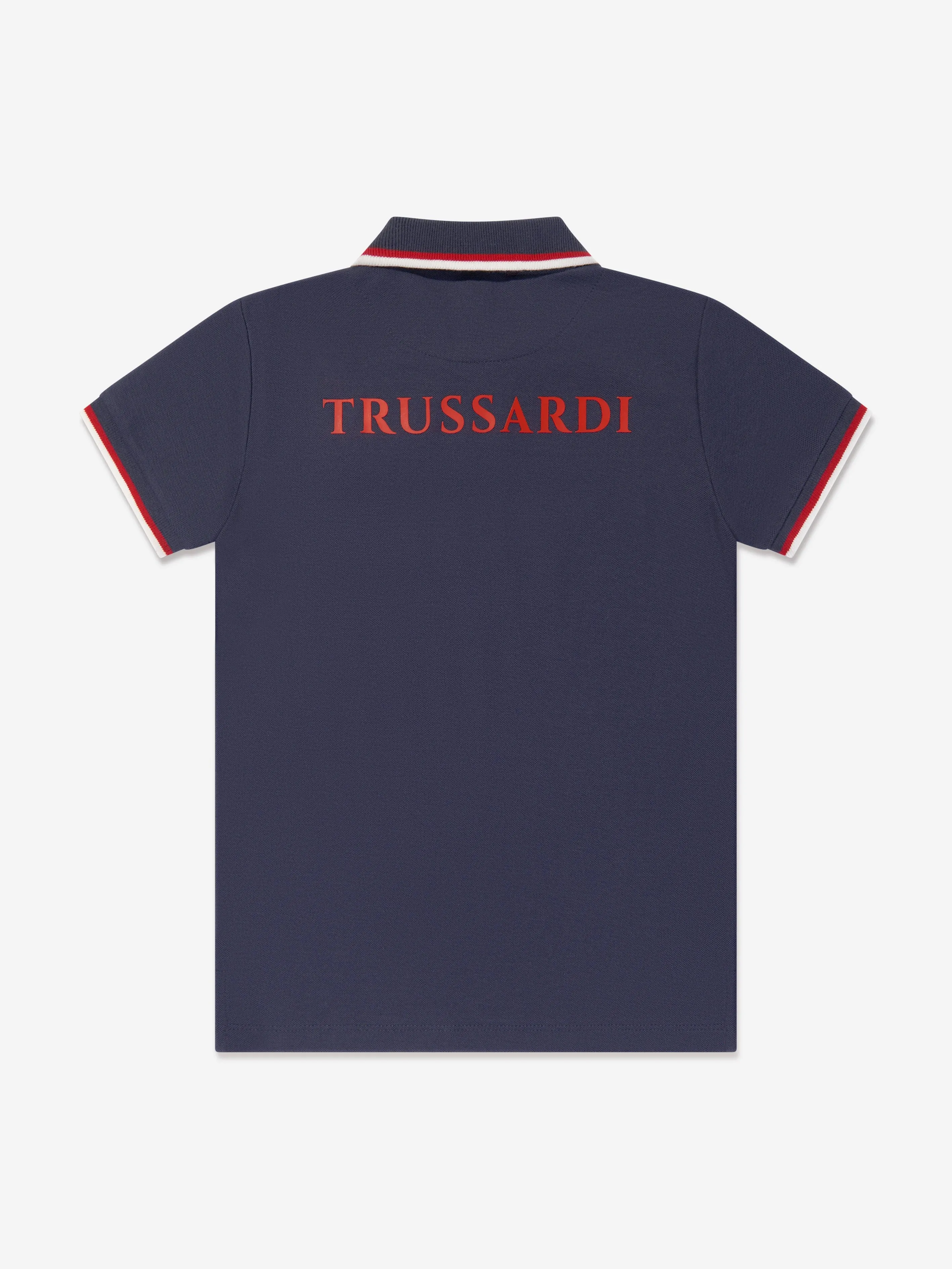Trussardi Boys Yukon Polo Shirt in Navy