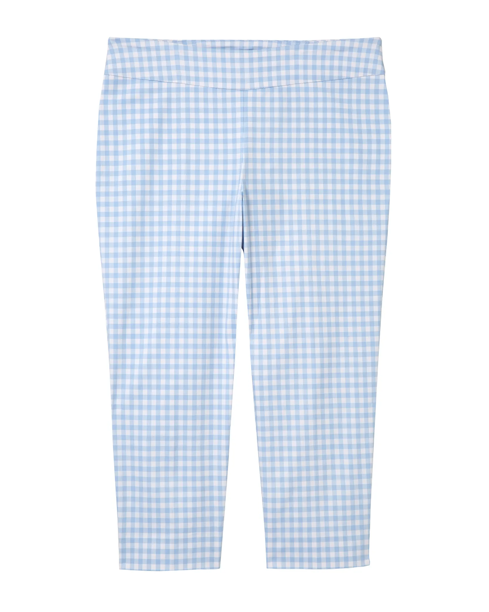 Turin Printed Ankle Pant | Light Blue / White