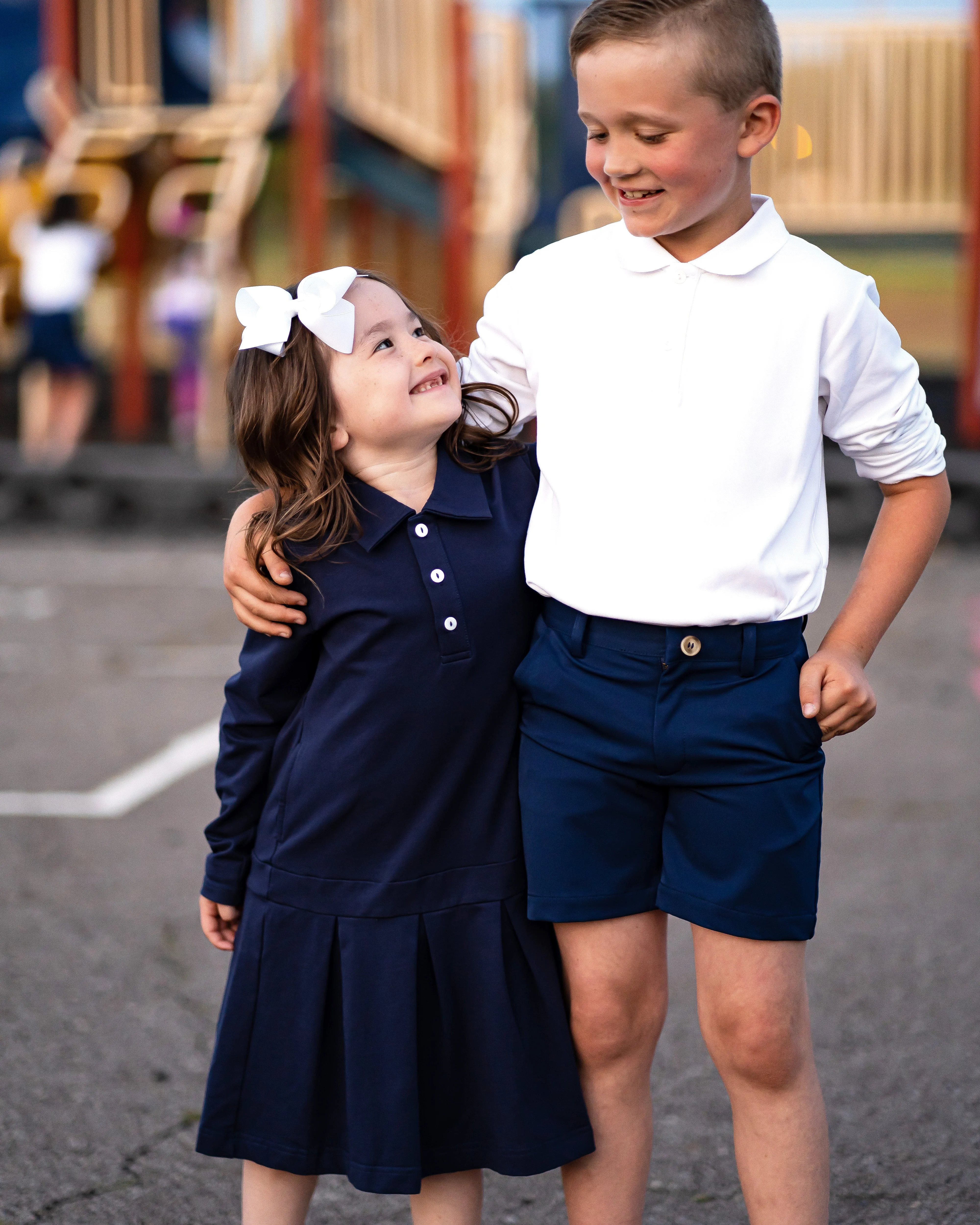 TYL Scholar Boy Shorts in Performance Navy