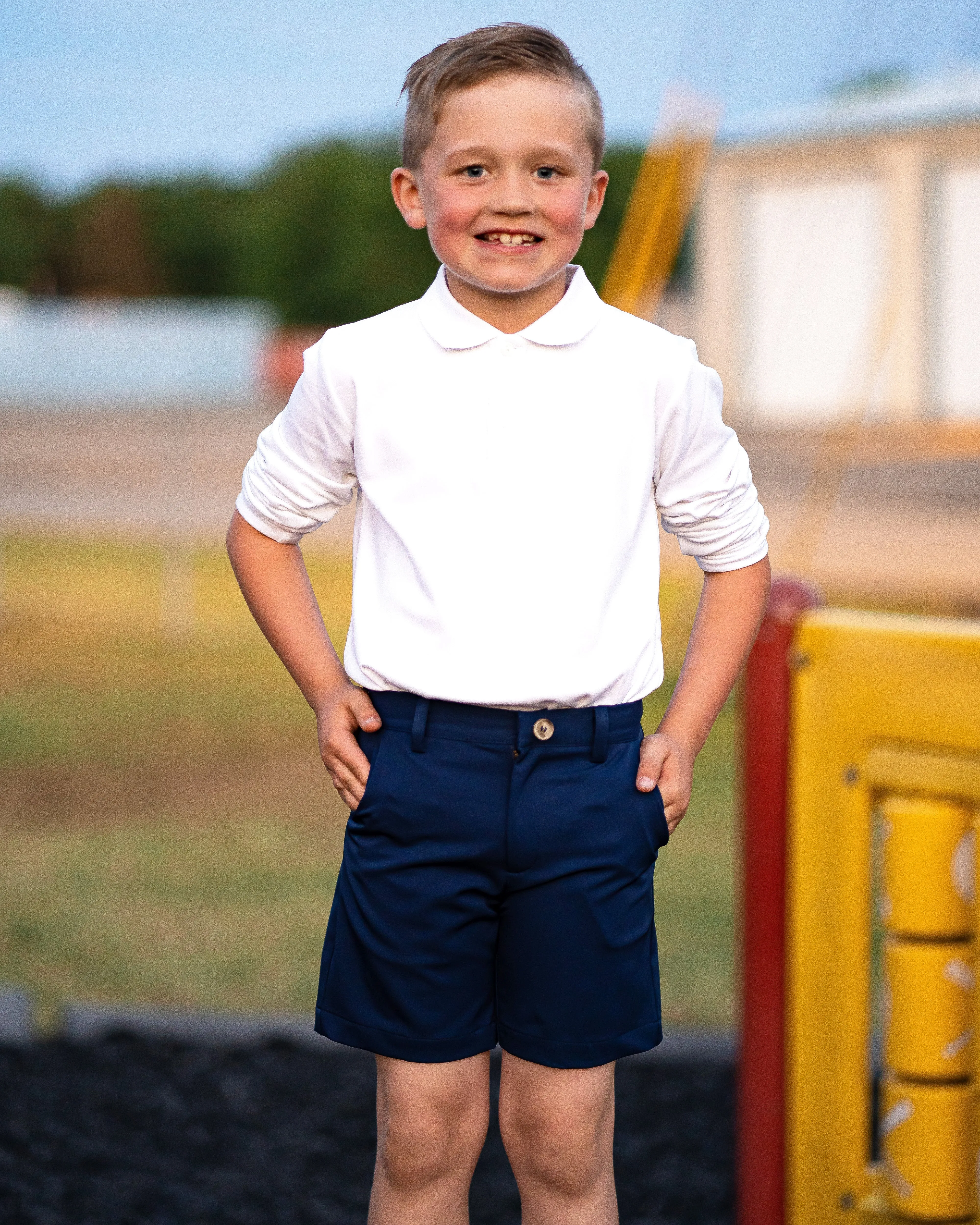 TYL Scholar Boy Shorts in Performance Navy