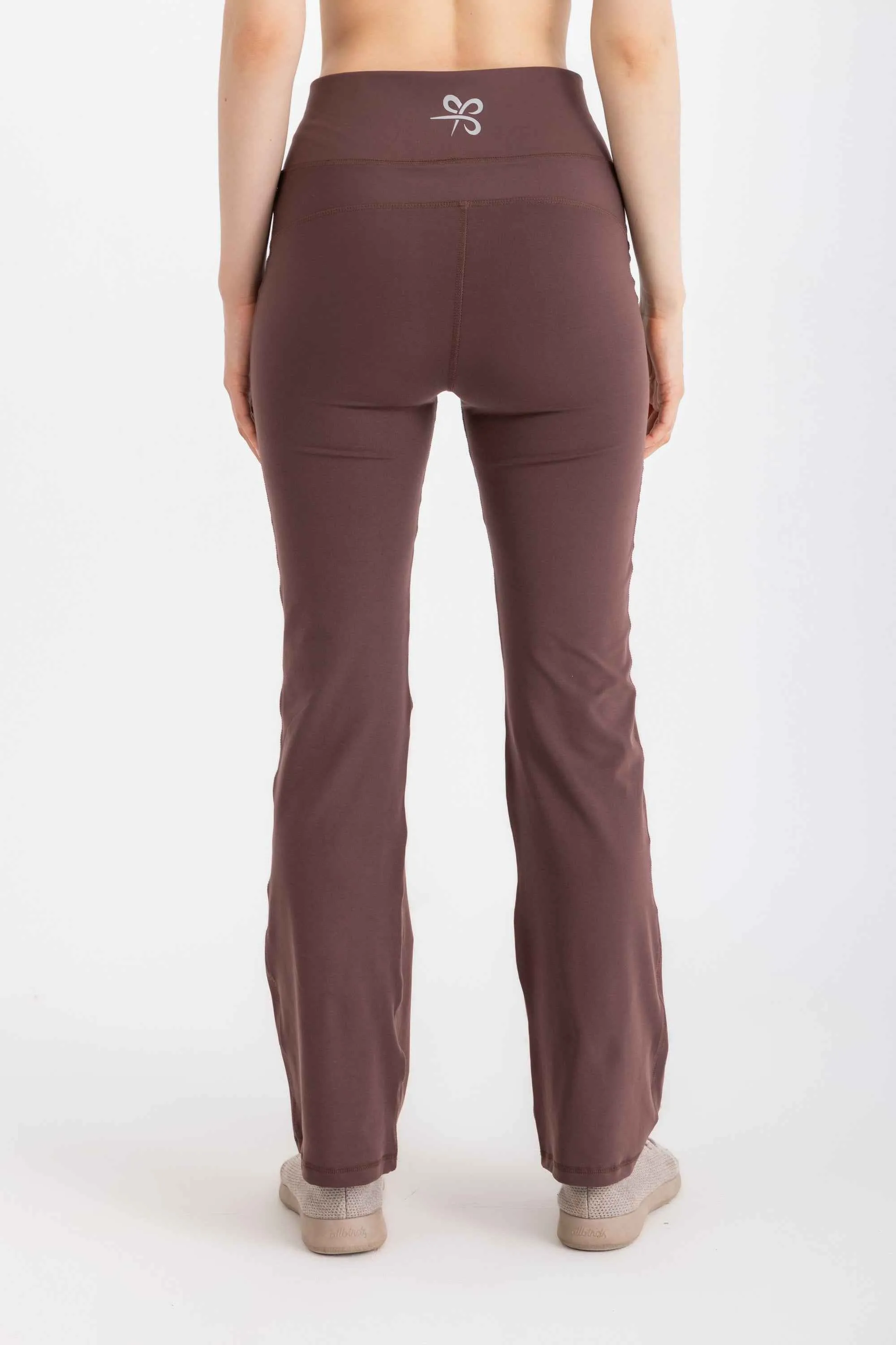 V-Flare Leggings - Deep Mahogany