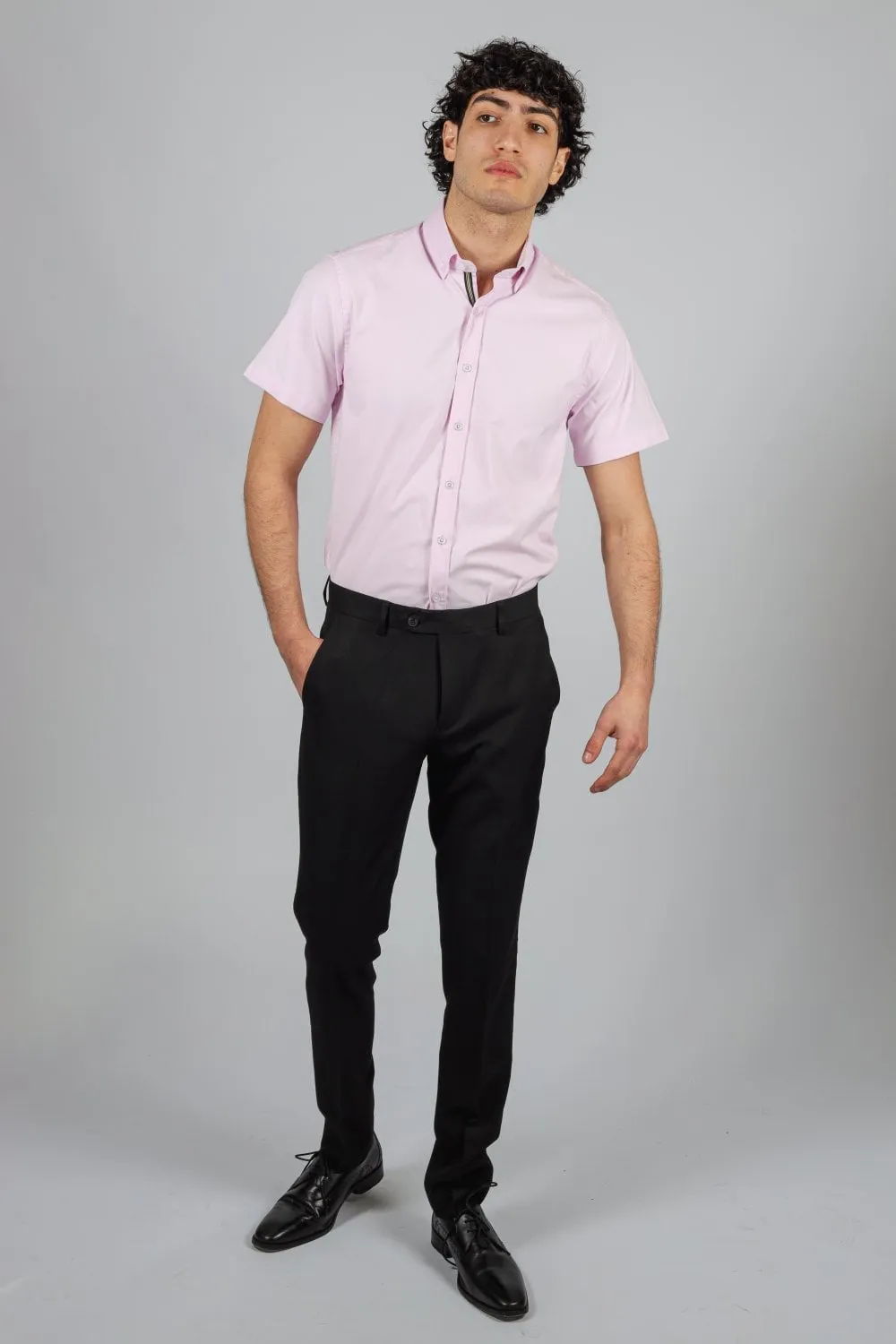 Vito Pink Short Sleeve Shirt