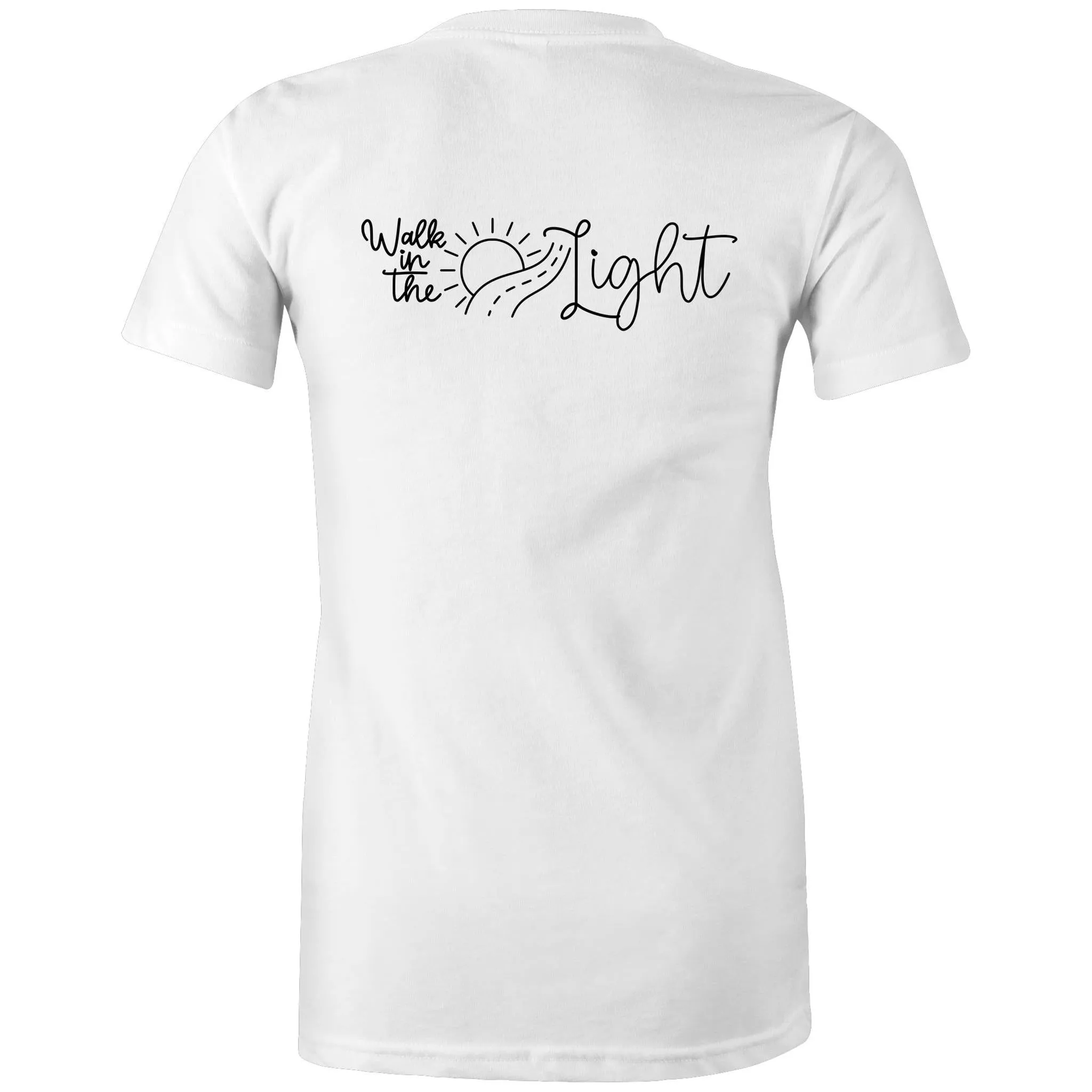 Walk in the Light Women's Christian TShirt