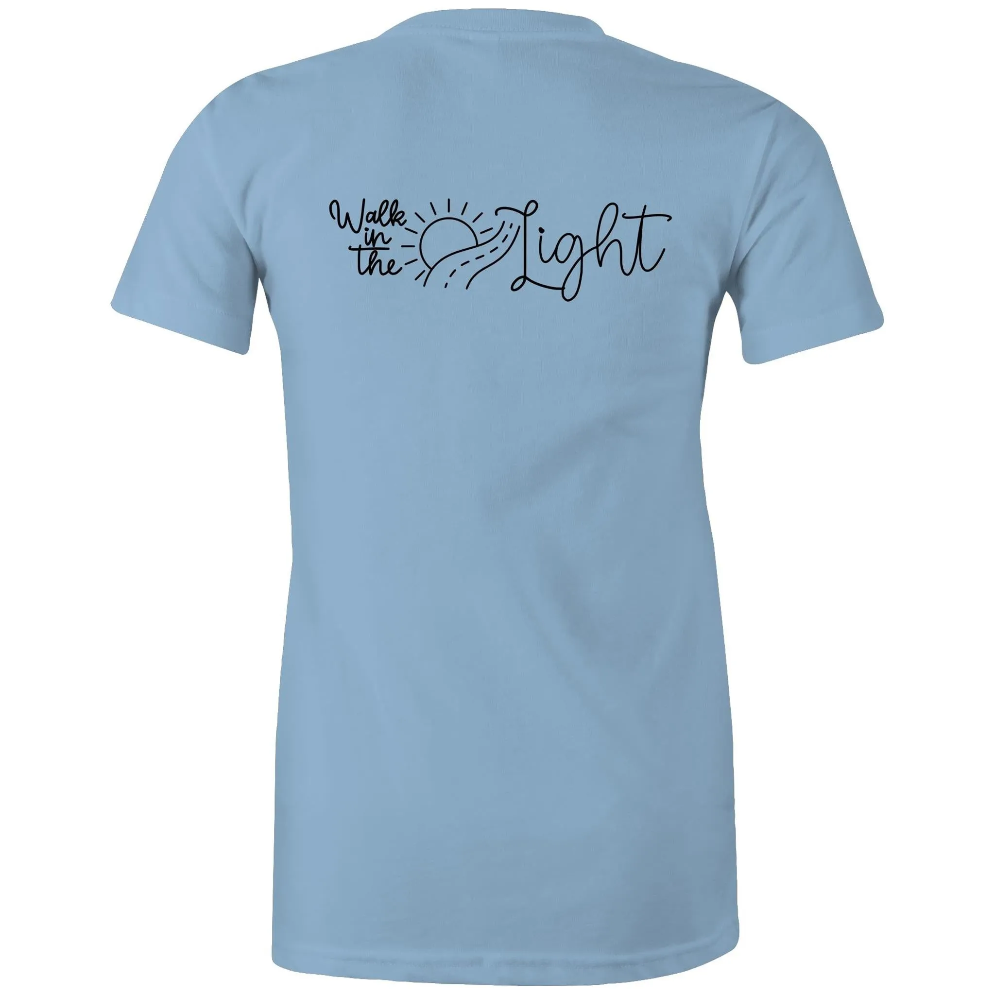 Walk in the Light Women's Christian TShirt