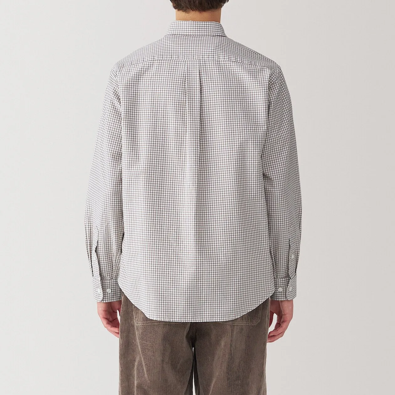 Washed Oxford Long Sleeve Button Down Shirt