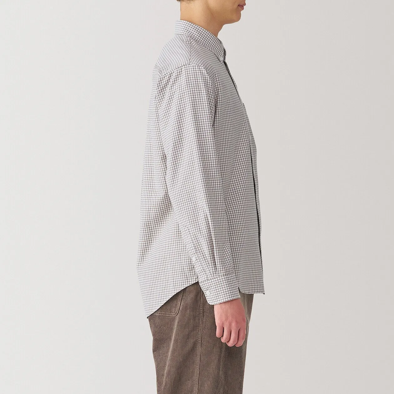 Washed Oxford Long Sleeve Button Down Shirt
