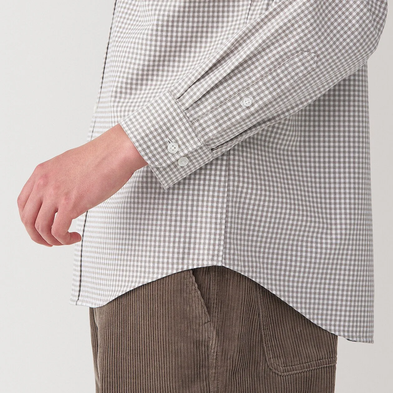 Washed Oxford Long Sleeve Button Down Shirt